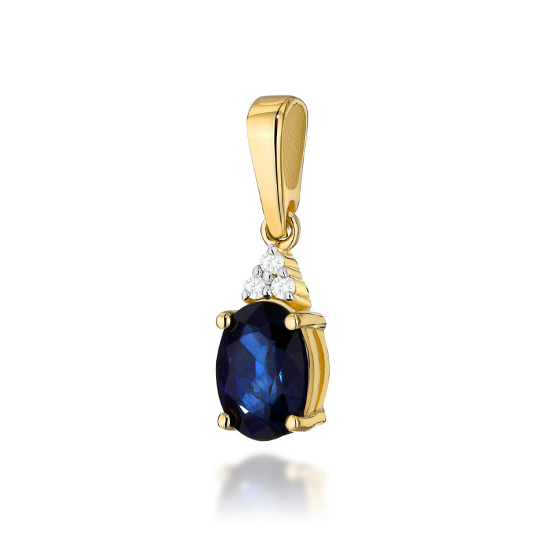 Zawieszka Z308 Szafir 0,90ct żółte złoto - Daimana.pl: Najwyższe