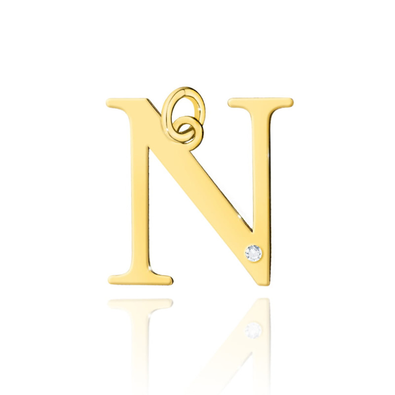 "Zawieszka Z069 Diament 0,005ct | Żółte złoto | Daimana.pl - Najw