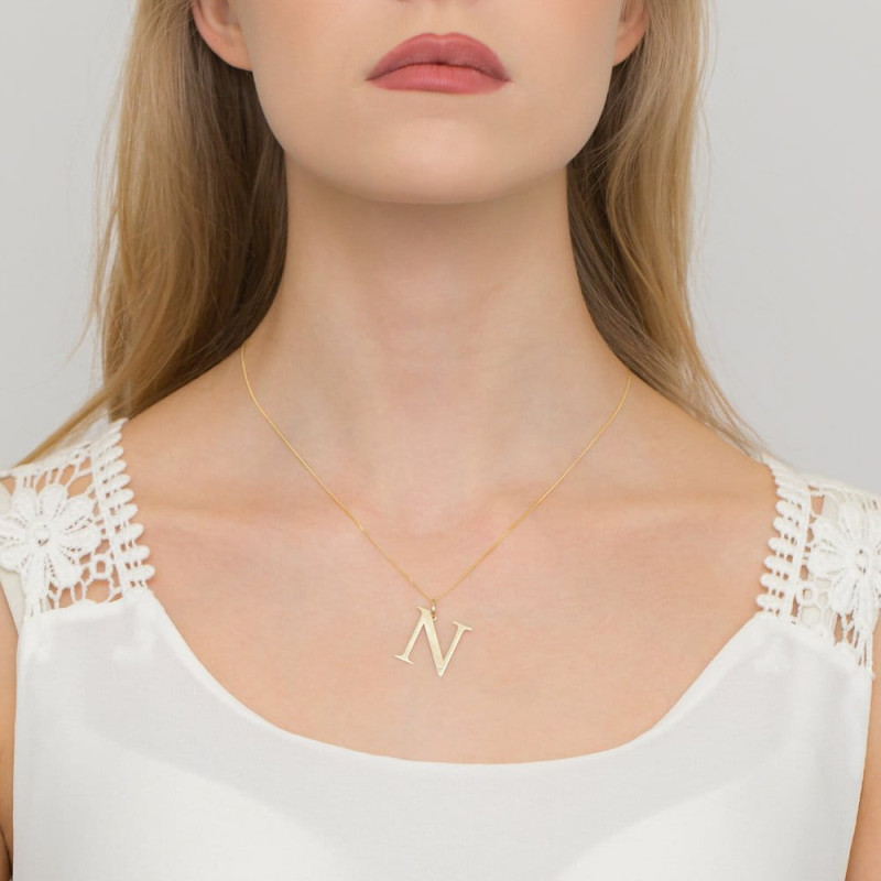 "Naszyjnik C070 z diamentami żółte złoto - Daimana.pl - elegancki