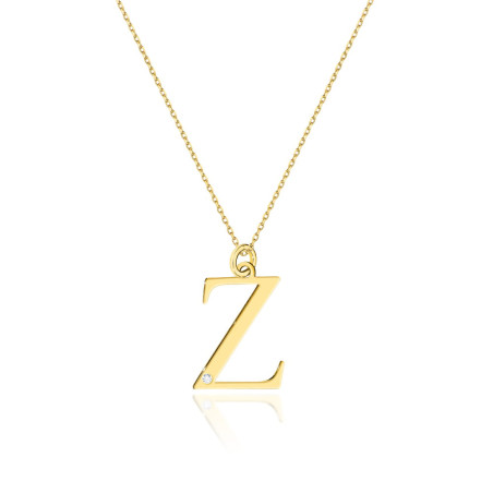Naszyjnik C070 z diamentami żółte złoto - Luksusowa biżuteria ma