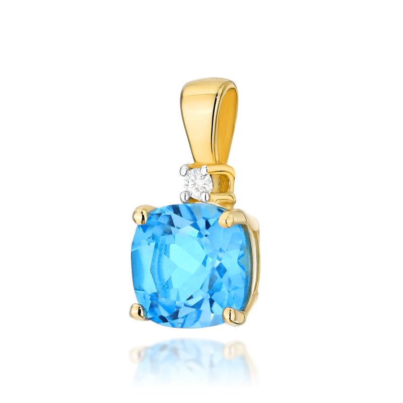 "Zawieszka Z003 Topaz 1,10ct żółte złoto - ekskluzywny dodatek od
