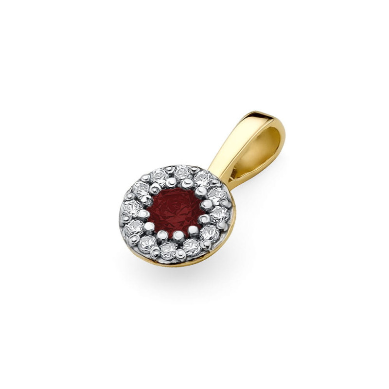 "Zawieszka Z443 Rubin 0,15ct żółte złoto - Daimana.pl - Najwyższ