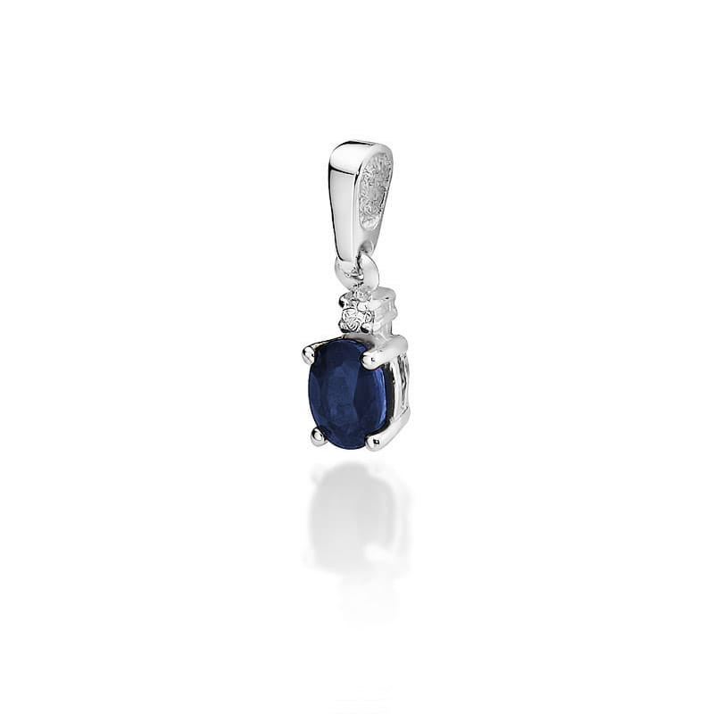 "Zawieszka Z001 Szafir 0,70ct - Białe Złoto | Daimana.pl - Najwyżs