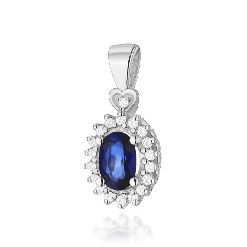 Zawieszka Z312 Szafir 0,70ct białe złoto - Daimana.pl: Najwyższej 