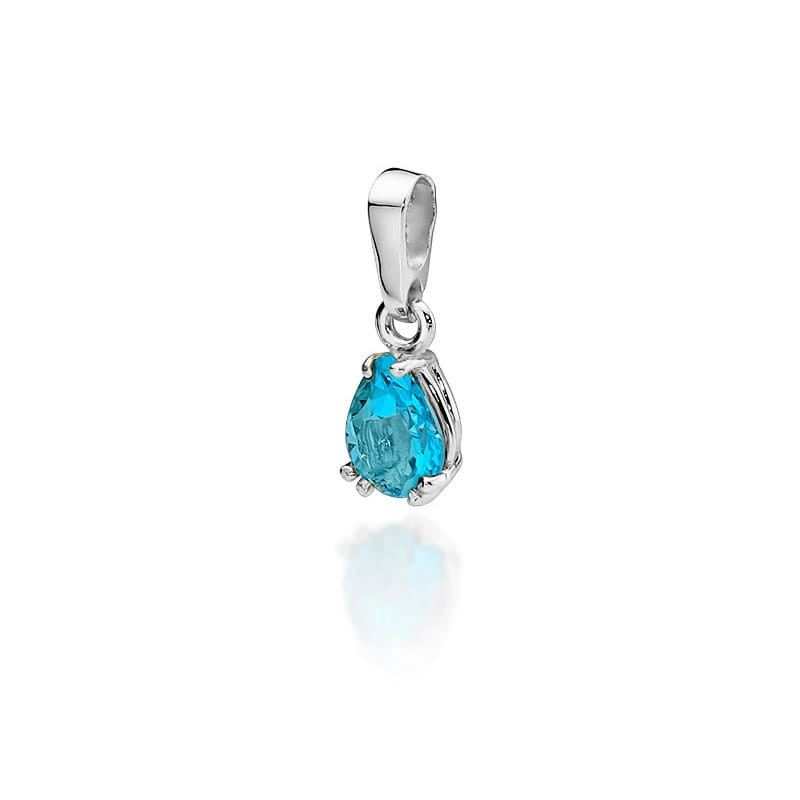 Zawieszka Z006 Topaz 0,90ct - białe złoto | Daimana.pl - Najwyższe