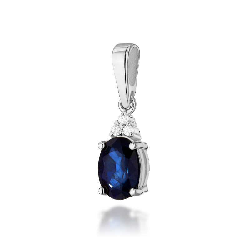 Zawieszka Z308 Szafir 0,90ct białe złoto - ekskluzywny dodatek od D