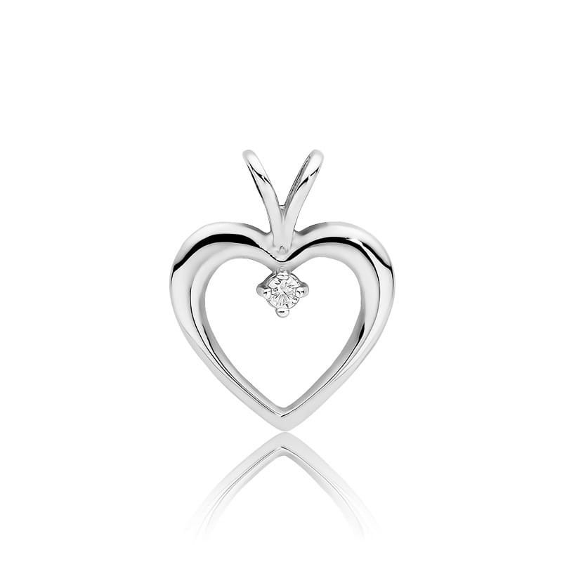 "Zawieszka S003 Diament 0,04ct - Białe złoto - Daimana.pl"