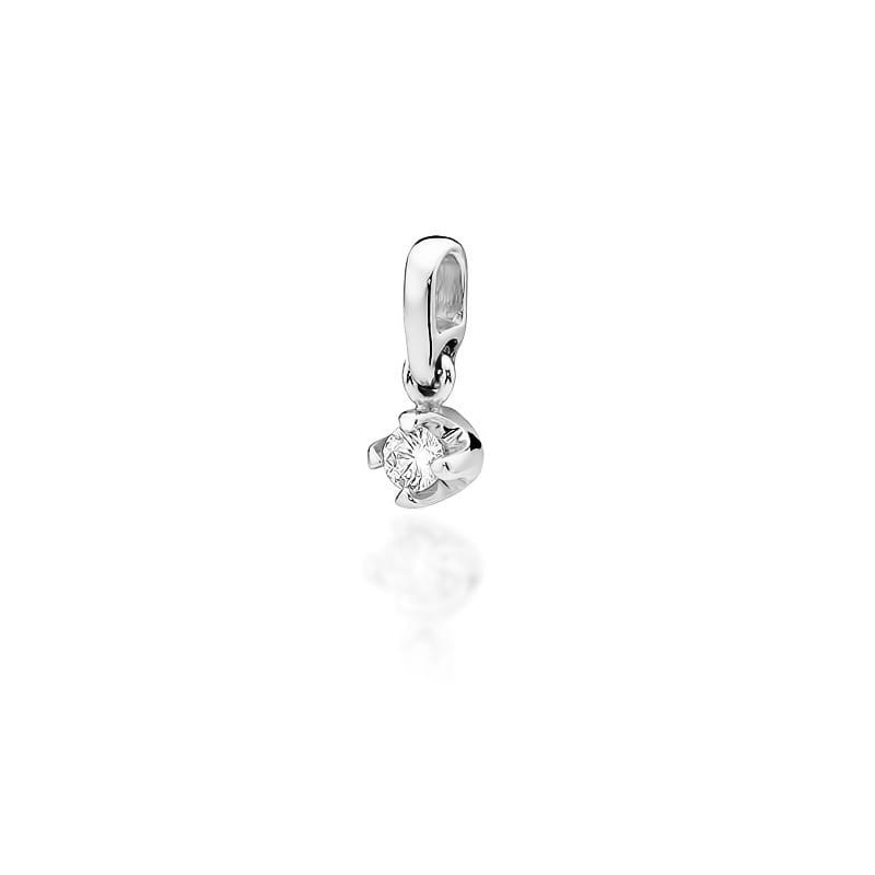 Zawieszka Z034 Diament 0,10ct białe złoto - Daimana.pl: Najwyższej