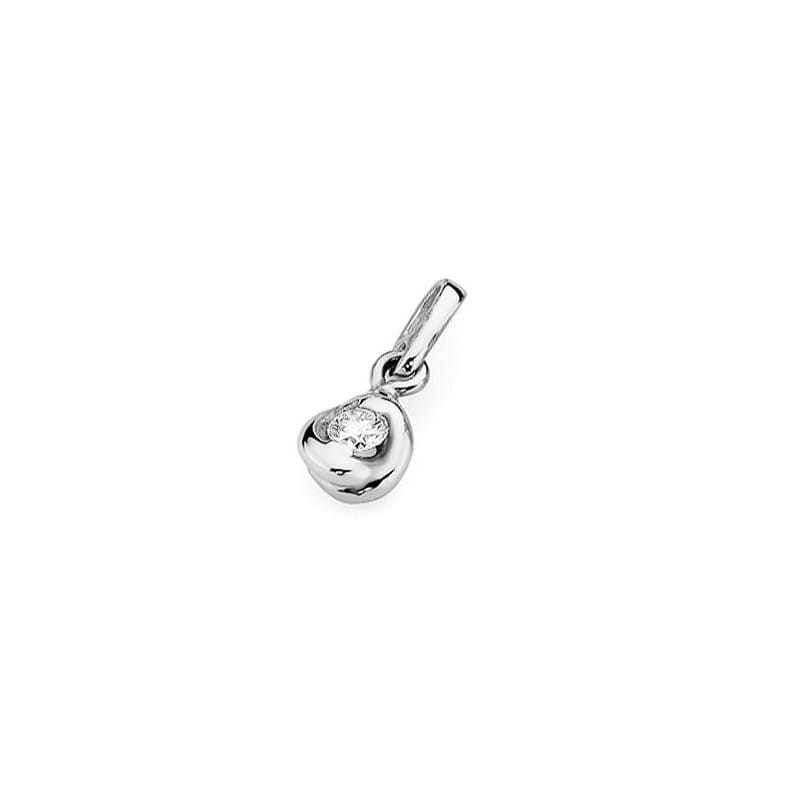 "Zawieszka Z044 Diament 0,10ct w białym złocie - Daimana.pl"