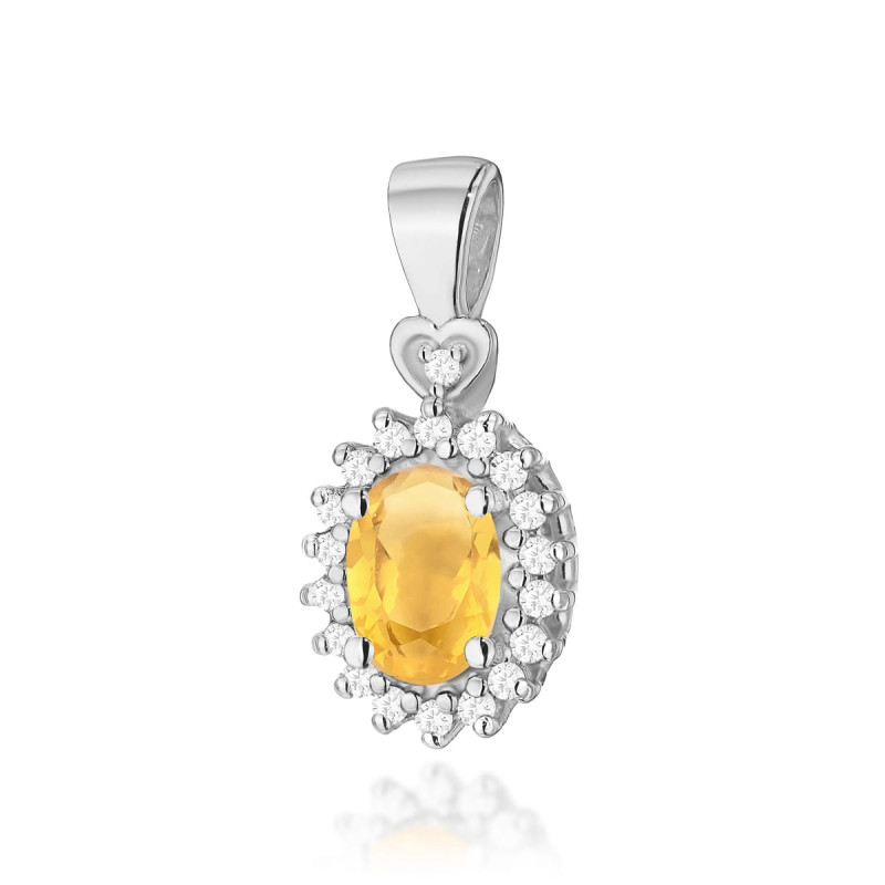 Zawieszka Z312 Cytryn 0,60ct - Białe Złoto | Daimana.pl - Najwyższ