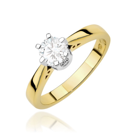 Pierścionek W0234 Diament Laboratoryjny 1,00ct - Daimana.pl | Żół