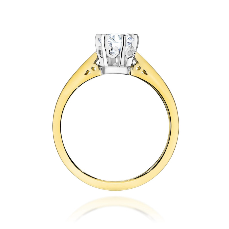 Pierścionek W0234 Diament Laboratoryjny 1,00ct - Daimana.pl | Żół