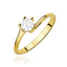 Pierścionek W0423 Diament Laboratoryjny 0,50ct żółte złoto - Dai