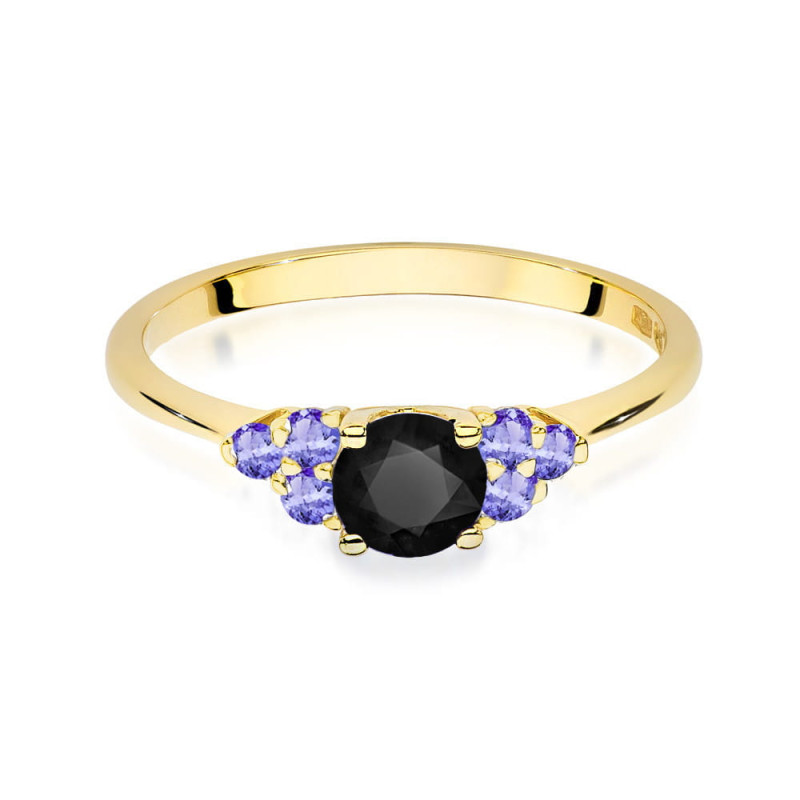 "Pierścionek W451 Czarny Diament 0,50ct - Daimana.pl | Ekskluzywna b