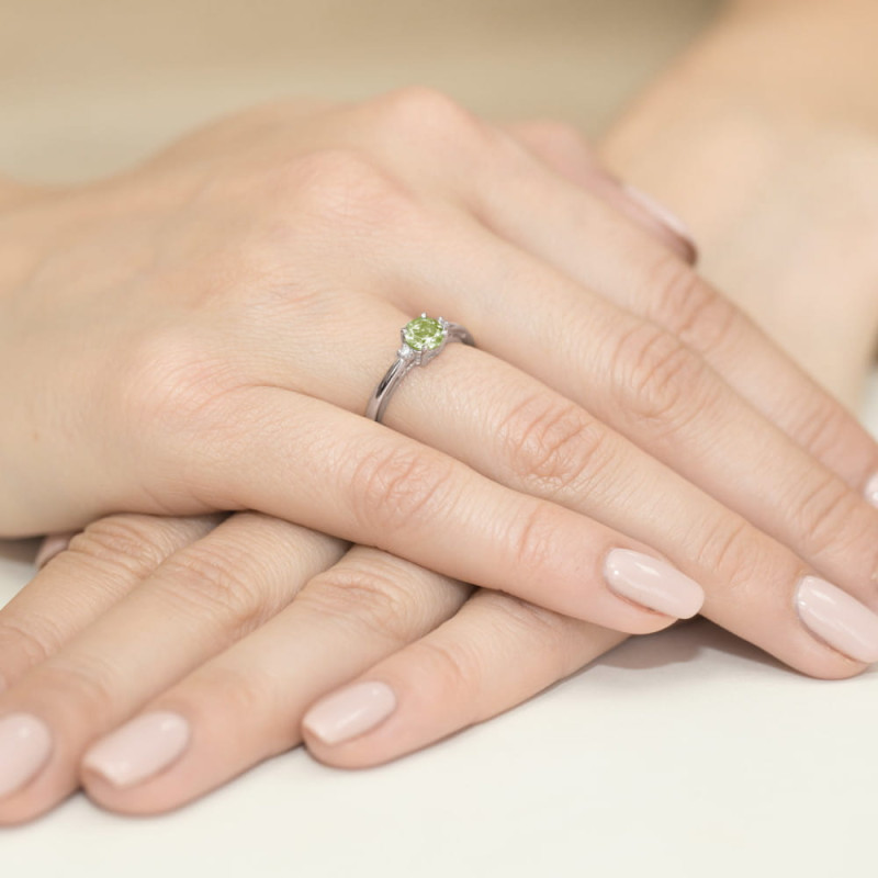 "Pierścionek W010 Oliwin 0,60ct białe złoto | Daimana.pl - Ekskluz