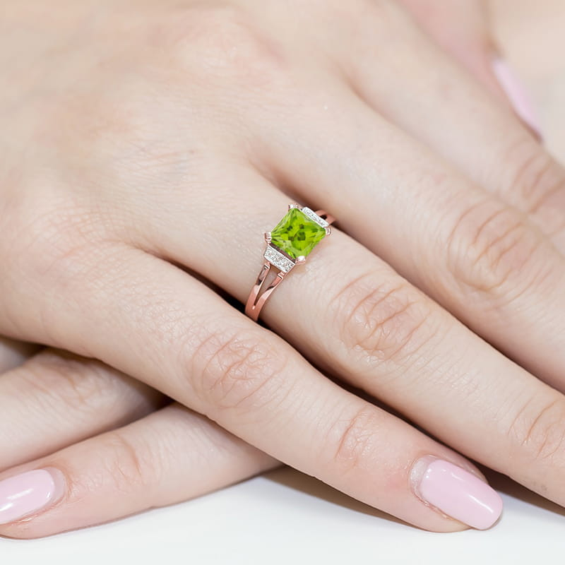 "Pierścionek W103 Oliwin 1,10ct różowe złoto - elegancja i styl o