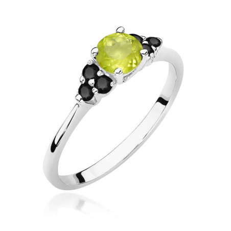 "Pierścionek W451 Oliwin 0,60ct białe złoto - elegancki dodatek od