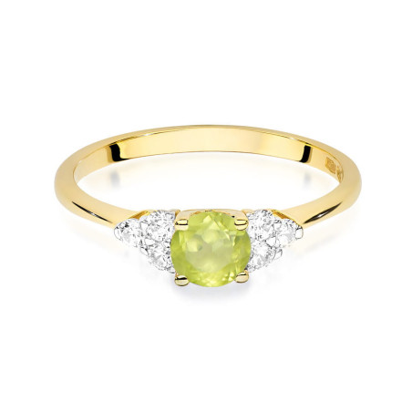 "Pierścionek W451 Oliwin 0,60ct żółte złoto - ekskluzywny dodate