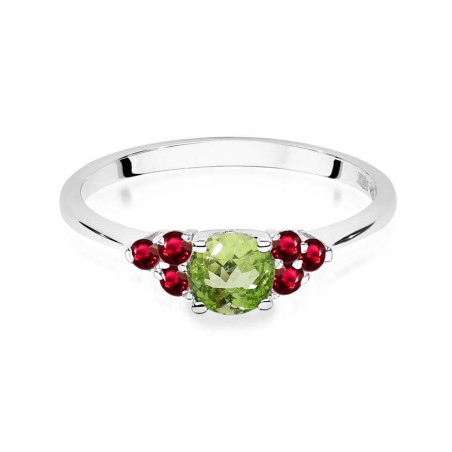 Pierścionek W451 3 Oliwin 0,60ct białe złoto