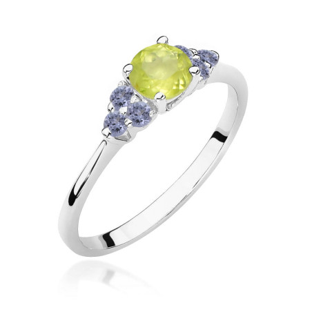 Pierścionek W451 5 Oliwin 0,60ct białe złoto