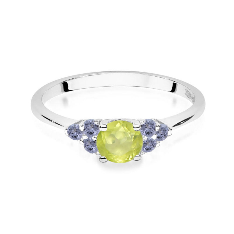 Pierścionek W451 5 Oliwin 0,60ct białe złoto