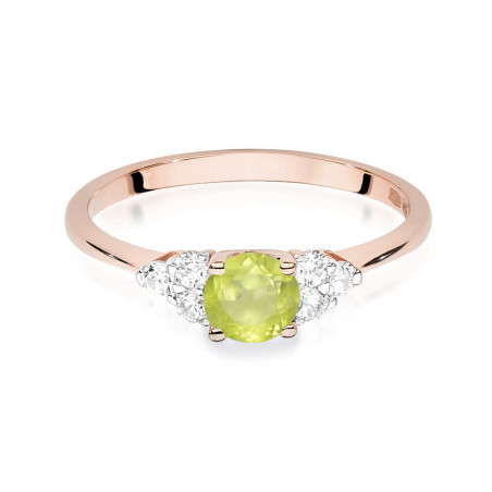 Pierścionek W451 1 Oliwin 0,60ct różowe złoto