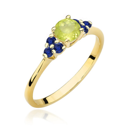 "Pierścionek W451 Oliwin 0,60ct żółte złoto - Daimana.pl: elegan