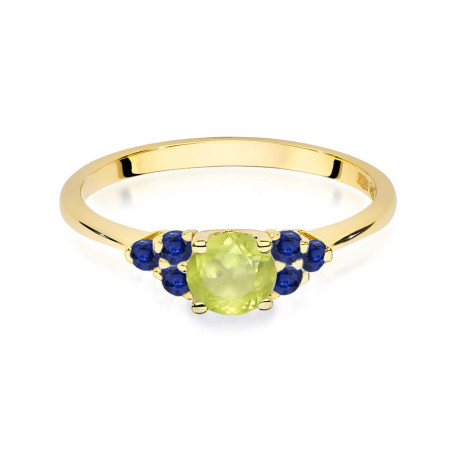 "Pierścionek W451 Oliwin 0,60ct żółte złoto - Daimana.pl: elegan