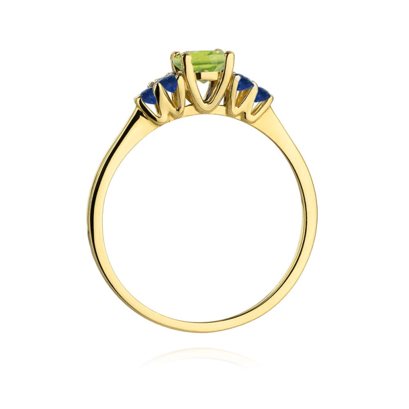 "Pierścionek W451 Oliwin 0,60ct żółte złoto - Daimana.pl: elegan