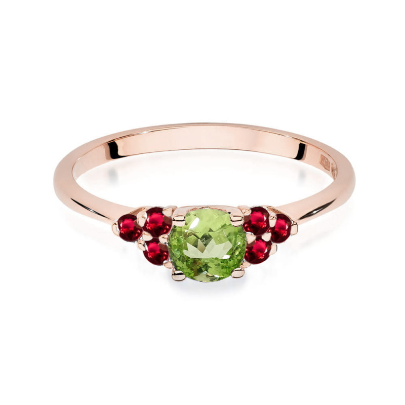Pierścionek W451 3 Oliwin 0,60ct różowe złoto