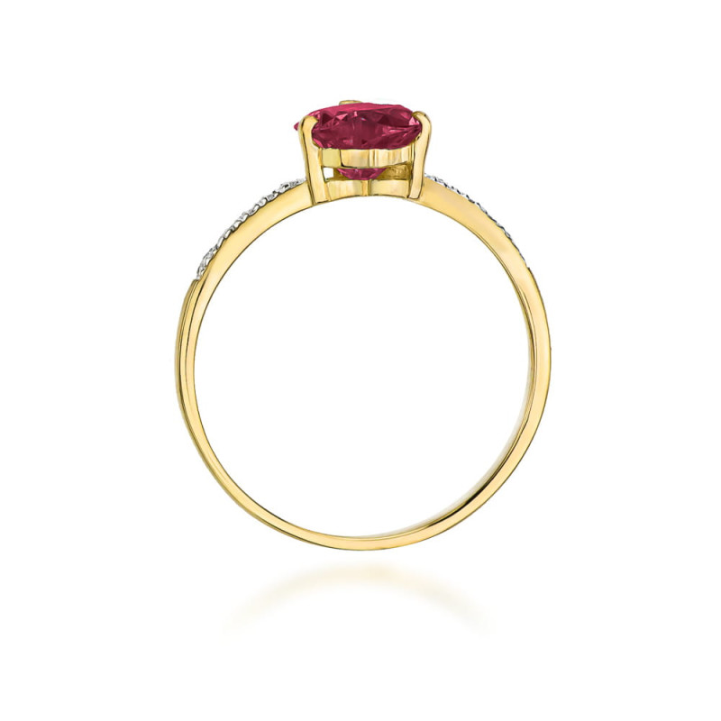 "Pierścionek W050 Rubin 1,70ct żółte złoto - Daimana.pl: Najwyż