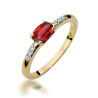"Pierścionek W077 Rubin 0,60ct żółte złoto - Daimana.pl: Ekskluz