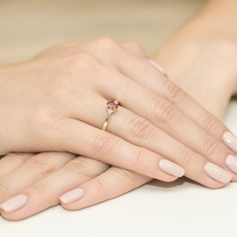 "Pierścionek W301 Rubin 0,60ct żółte złoto - Daimana.pl | Wyjąt