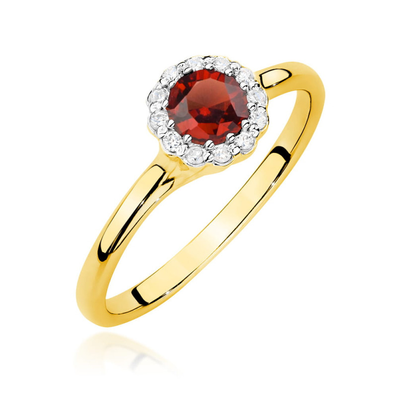 "Pierścionek W0622 Rubin 0,60ct żółte złoto - Daimana.pl | Najwy
