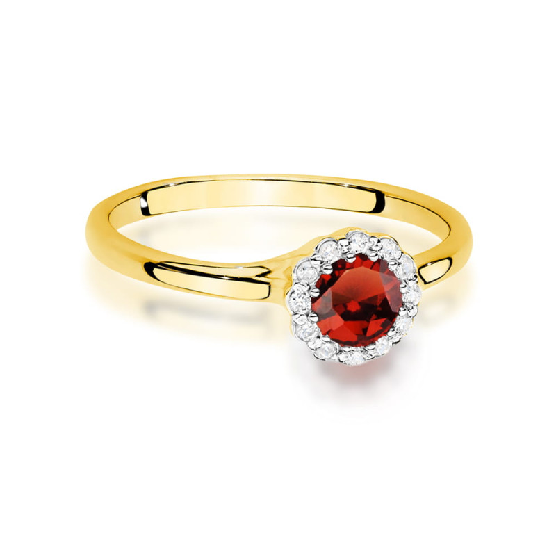 "Pierścionek W0622 Rubin 0,60ct żółte złoto - Daimana.pl | Najwy