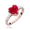 Pierścionek W031 Rubin 1,70ct różowe złoto
