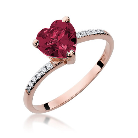 Pierścionek W050 Rubin 1,70ct różowe złoto