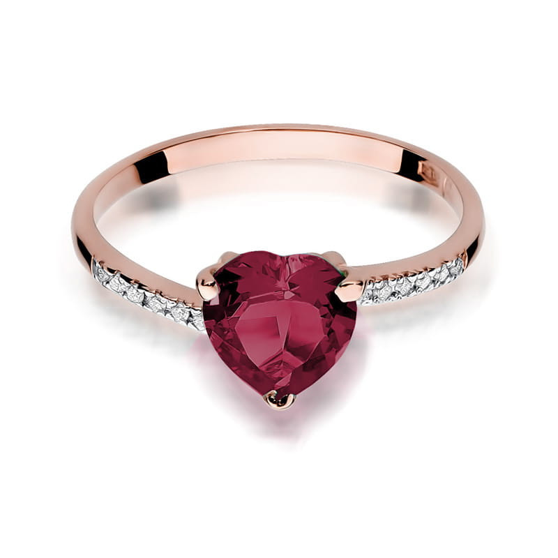 Pierścionek W050 Rubin 1,70ct różowe złoto
