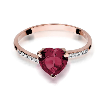 Pierścionek W050 Rubin 1,70ct różowe złoto
