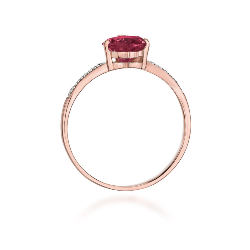 Pierścionek W050 Rubin 1,70ct różowe złoto