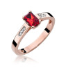 Pierścionek W078 Rubin 0,80ct różowe złoto