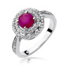 Pierścionek W274 Rubin 1,20ct białe złoto