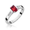 Pierścionek W078 Rubin 0,80ct białe złoto