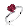Pierścionek W050 Rubin 1,70ct białe złoto