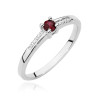 Pierścionek W0258 Rubin 0,15ct białe złoto