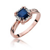Pierścionek W358 Szafir 0,70ct różowe złoto