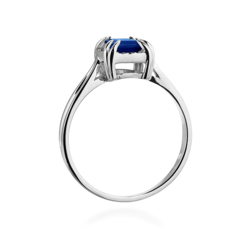 Pierścionek W358 Szafir 0,70ct białe złoto