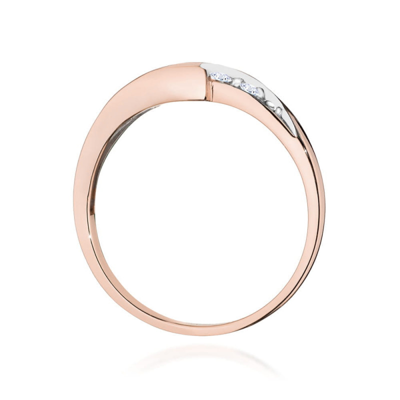 Pierścionek W0618 Szafir 0,30ct różowe złoto