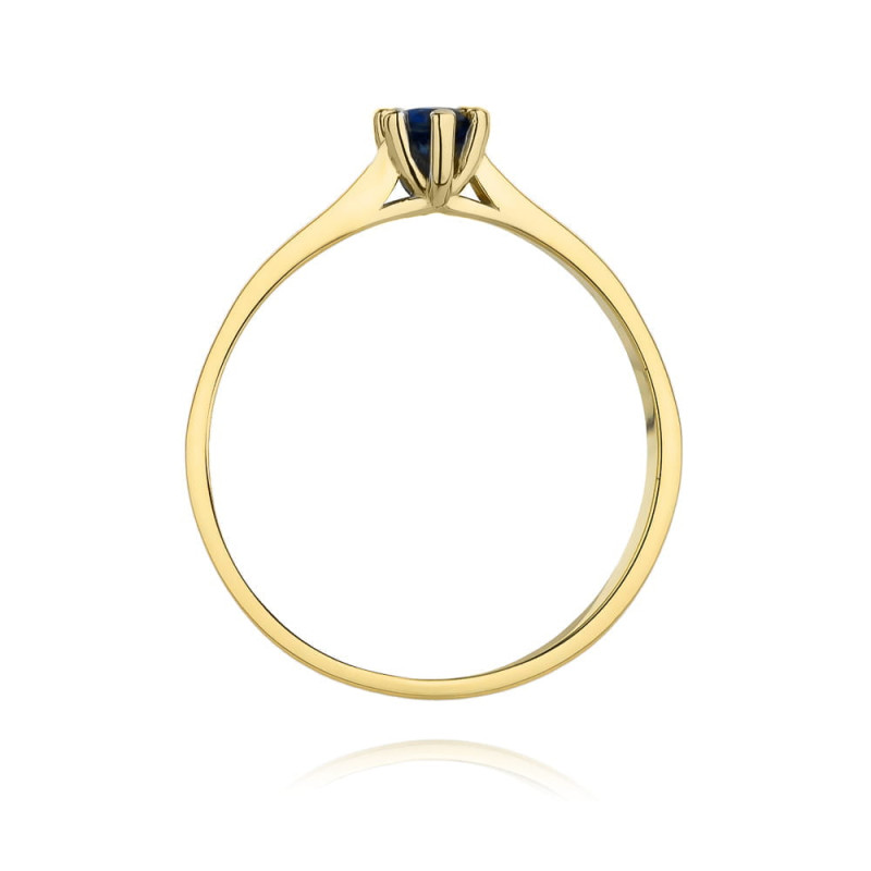 Pierścionek W222 Szafir 0,15ct żółte złoto - Daimana.pl: Luksuso