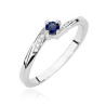 Pierścionek W0262 Szafir 0,15ct białe złoto